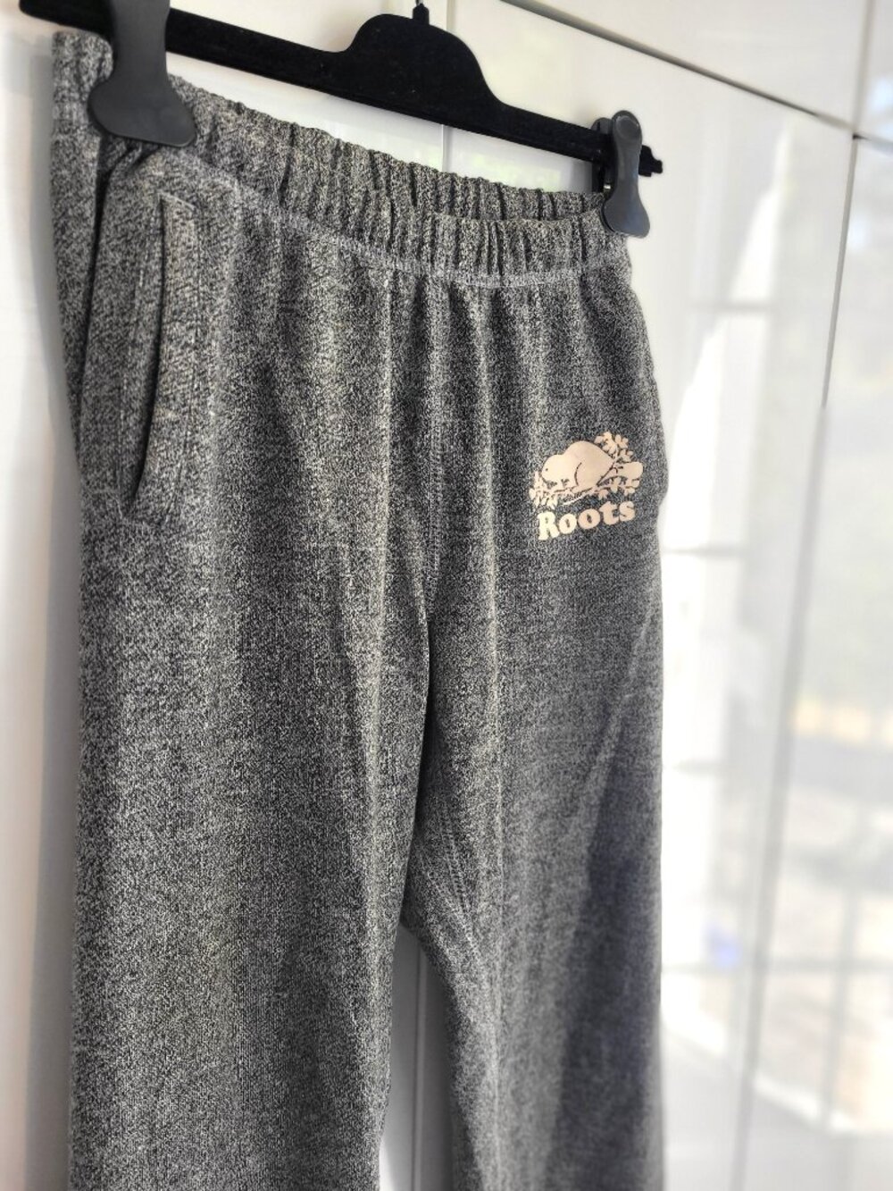 Roots Women's Grey Pebbled Sweatpants Size XXS (can size up) - Picture 3 of 6